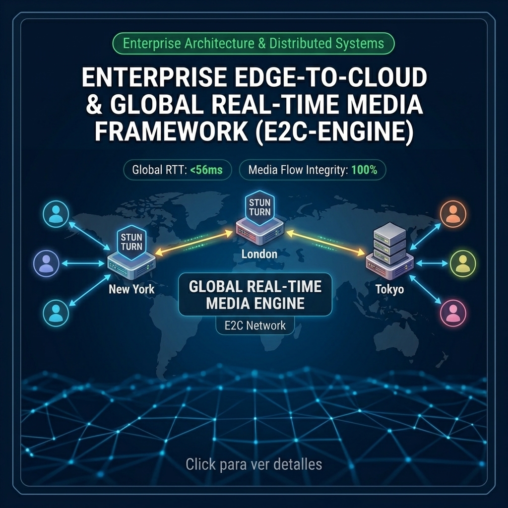 Enterprise Edge-to-Cloud & Global Real-Time Media Framework (E2C-Engine)